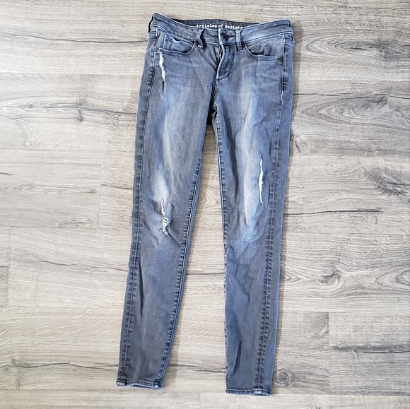 Articles of Society Skinny Jeans Black Sz 26 - Picture 1 of 10